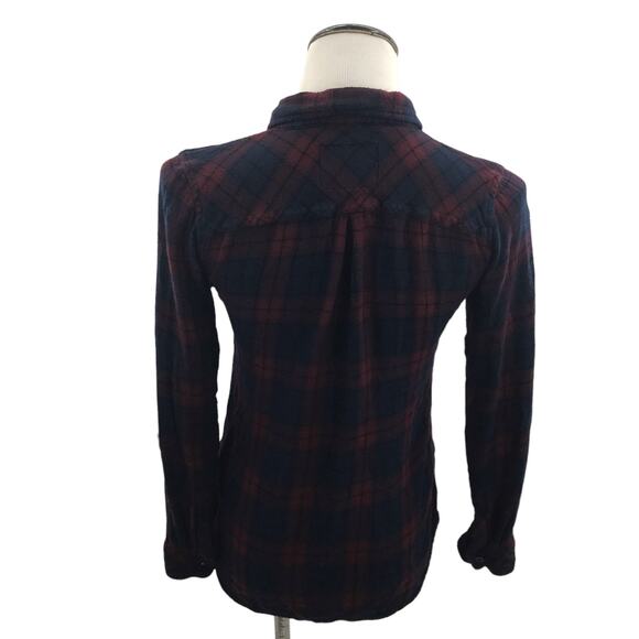 Rails Red Plaid Button Down Blue Flannel Shirt - Picture 7 of 10